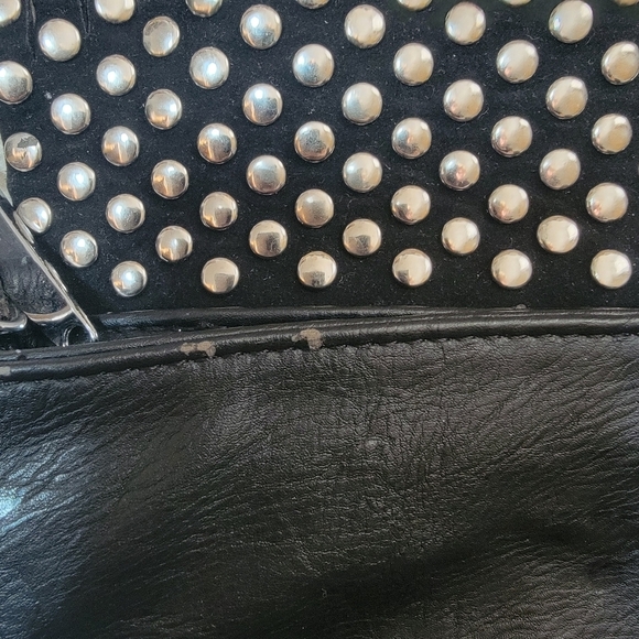 Black and Silver Rhinstone Flap Bag